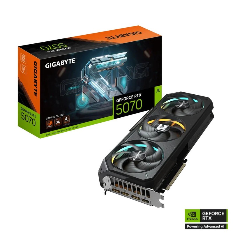Gigabyte GeForce RTX™ 5070 Gaming OC 12GB GDDR7 Graphics Card - كرت الشاشة